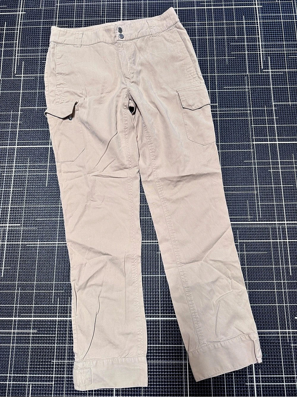 Lauren Ralph Lauren Cotton Sateen Cargo Pants Beige Size 8